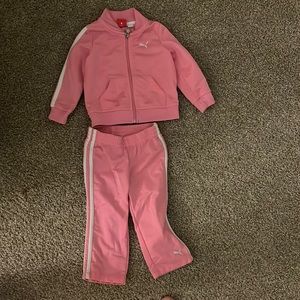 Girls puma jogger set